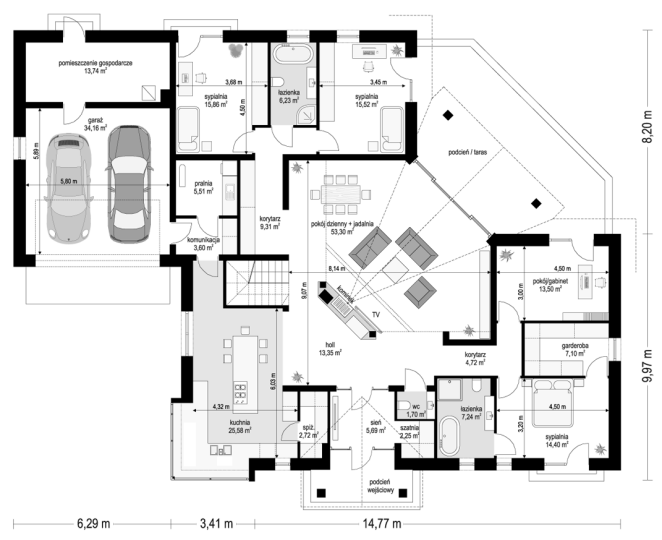 Willa Parkowa 6 modern B